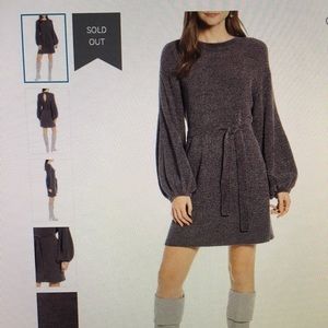 Something Navy Shimmer Sweater Dress